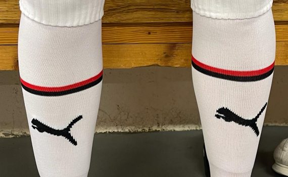2023/24 Red and Black Third Kit Socks